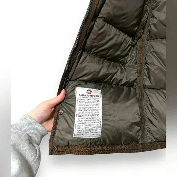 Parajumpers Two-tone Long Chocolate Brown Down Feather Puffer Ski Jacket Size XS - Picture 9 of 14